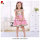 Kid girls well dressed wolf remake dress with flutter ruffles